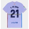 Original Fußballtrikot FC Barcelona Frenkie De Jong 21 Auswärtstrikot 2021-22 Für Herren